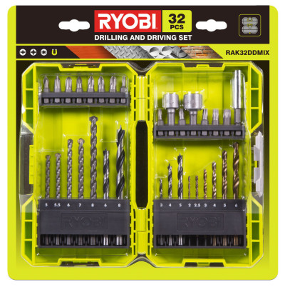 Ryobi 30 - dijelni set burgija i bitova RAK32DDMIX